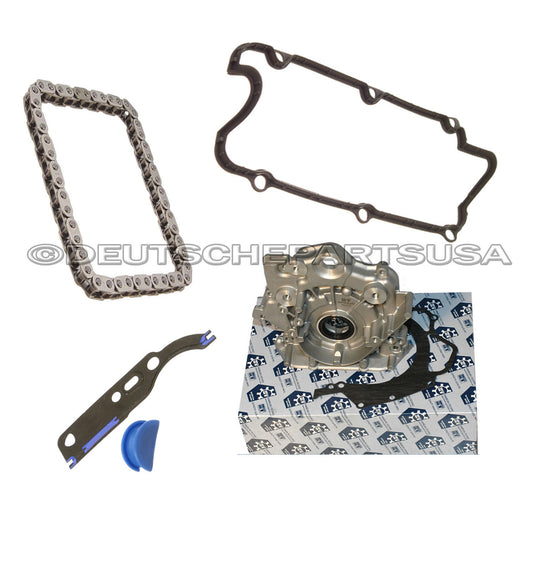 A4 A6 90 QUATTRO CABRIOLET 2.8 ENGINE OIL PUMP + VALVE COVER GASKET + CHAIN KIT