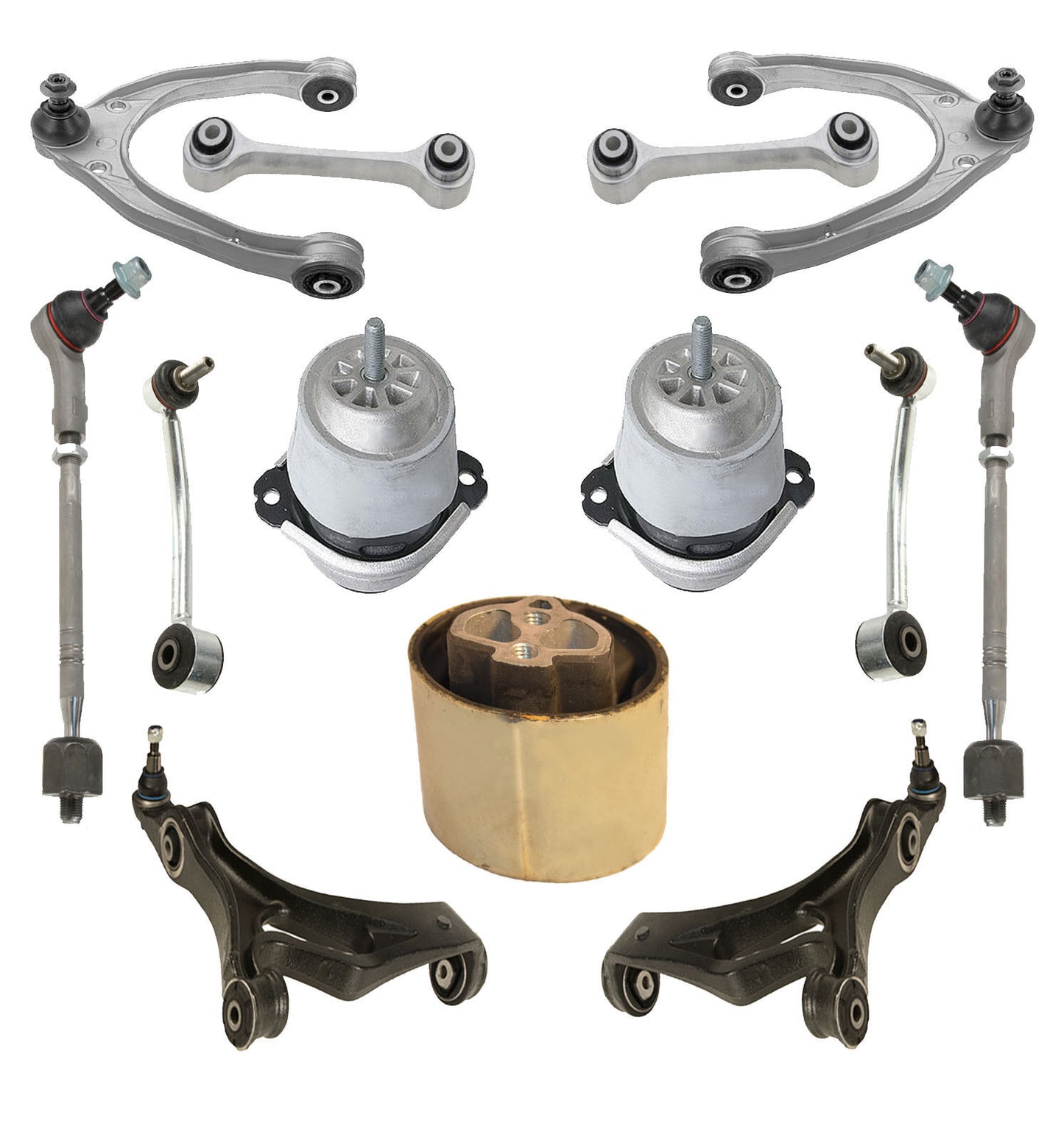 VW TOUAREG Control Arms Ball Joint Joints ENGINE TRANS MOUNT SUSPENSION Kit 13