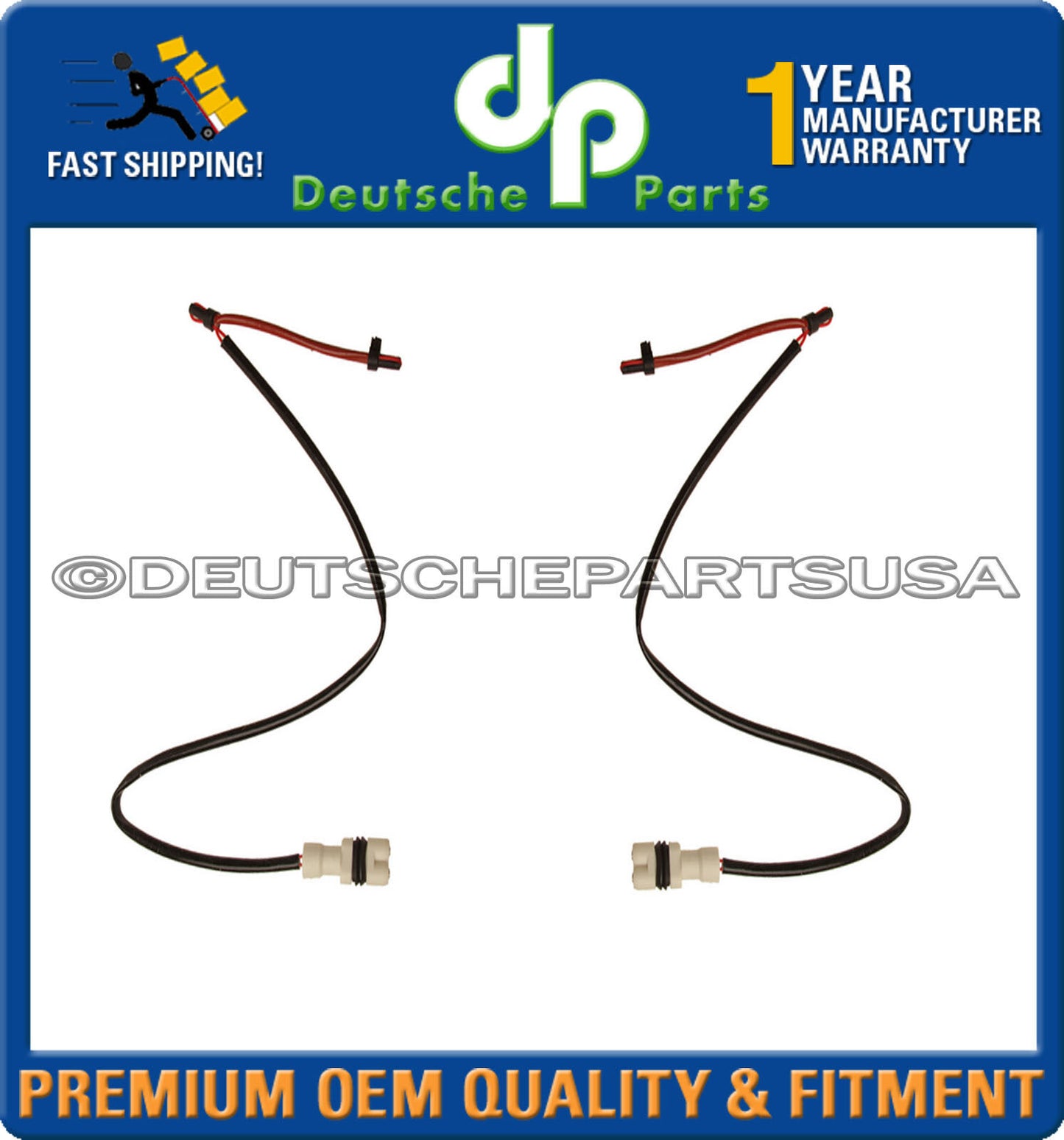 Porsche 911 Carrera 4 Targa 4S Front LH & RH Brake Pad Sensor 99761268000 Set-2