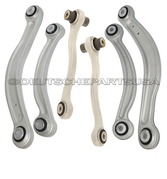 Mercedes W204 W212 REAR CONTROL ARM ARMS BALL JOINTS TIE RODS SUSPENSION KIT 6Pc