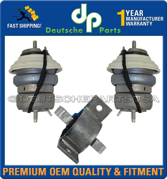 Jaguar XF 2011-2015 Diesel 2.2 Engine Transmission Mounts 8X23-6A003-CC Set 3