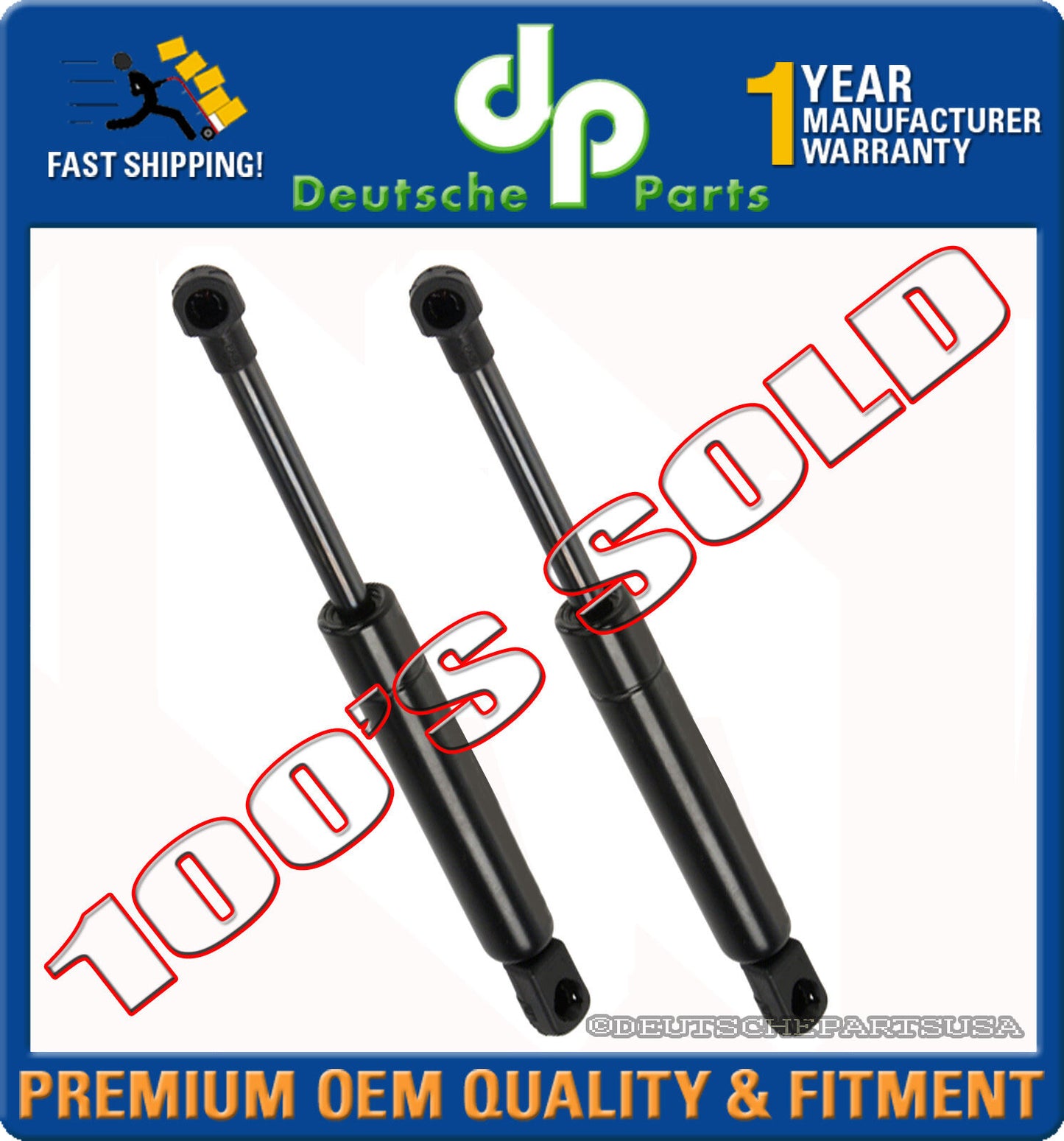 Mercedes ML320 ML350 ML430 Hood Damper Strut Lifts LEFT + RIGHT PAIR 1638800029