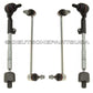 TIE ROD RODS END + SWAY BAR LINK LINKS for BMW E90 E91 E92 Xi xDrive SET 4