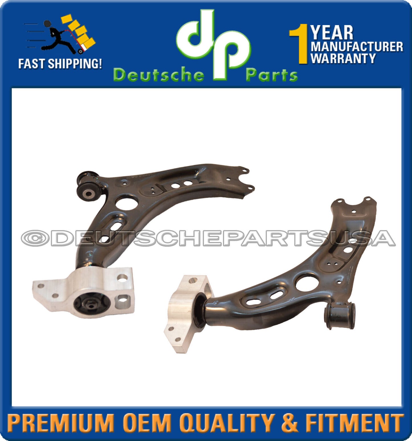 VW PASSAT CC TIGUAN FRONT LOWER CONTROL ARMS BUSHING 5N0407151 5N0407152 L+R SET