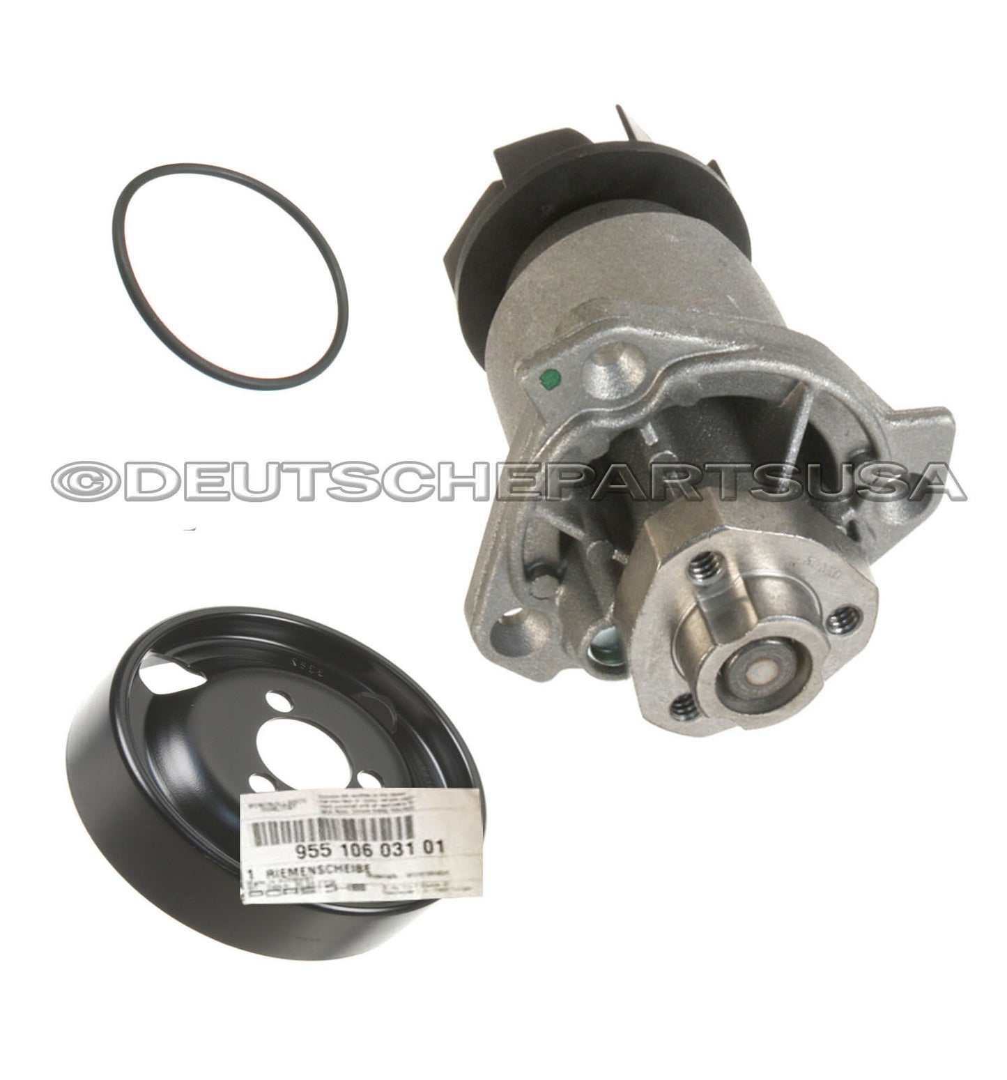 Porsche CAYENNE 3.2 V6 Water Pump + Gasket + WP PULLEY 95510601100 - SET of 3