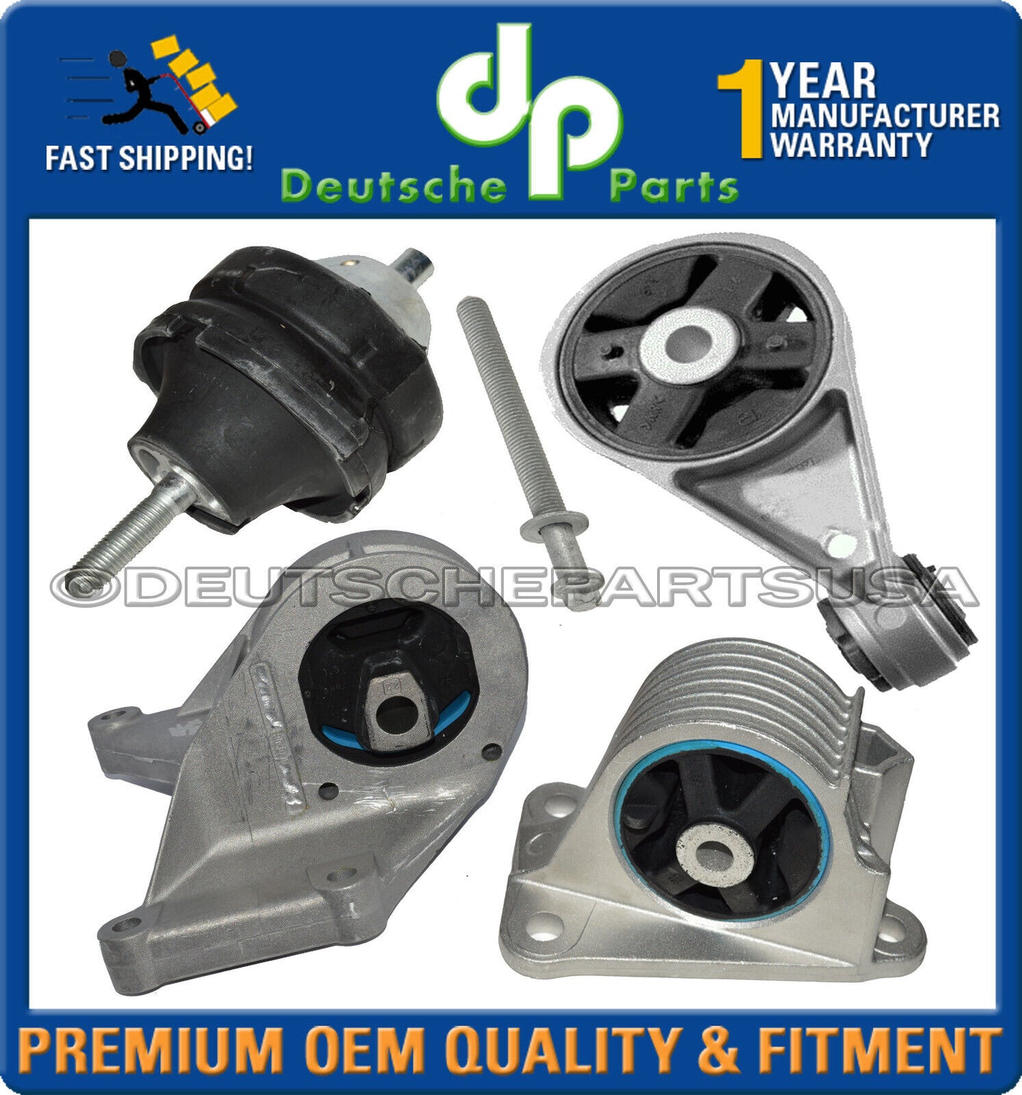 Mini R50 Engine Motor Mounts Auto Transmission Mount Bolt LH + RH Set of 5