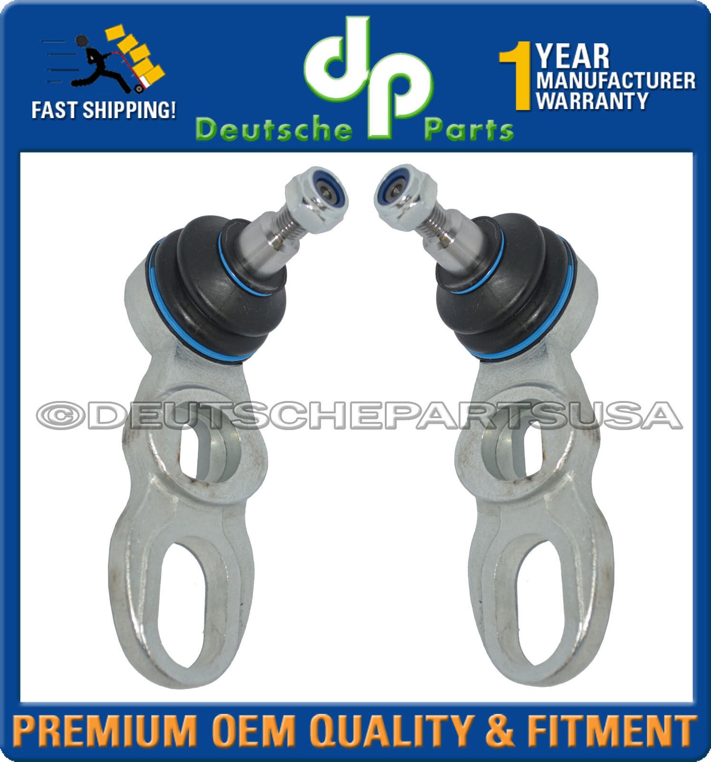 Porsche 928 (86-95) Front Lower Ball Joints for Control Arm L+R 92834104908 Set2