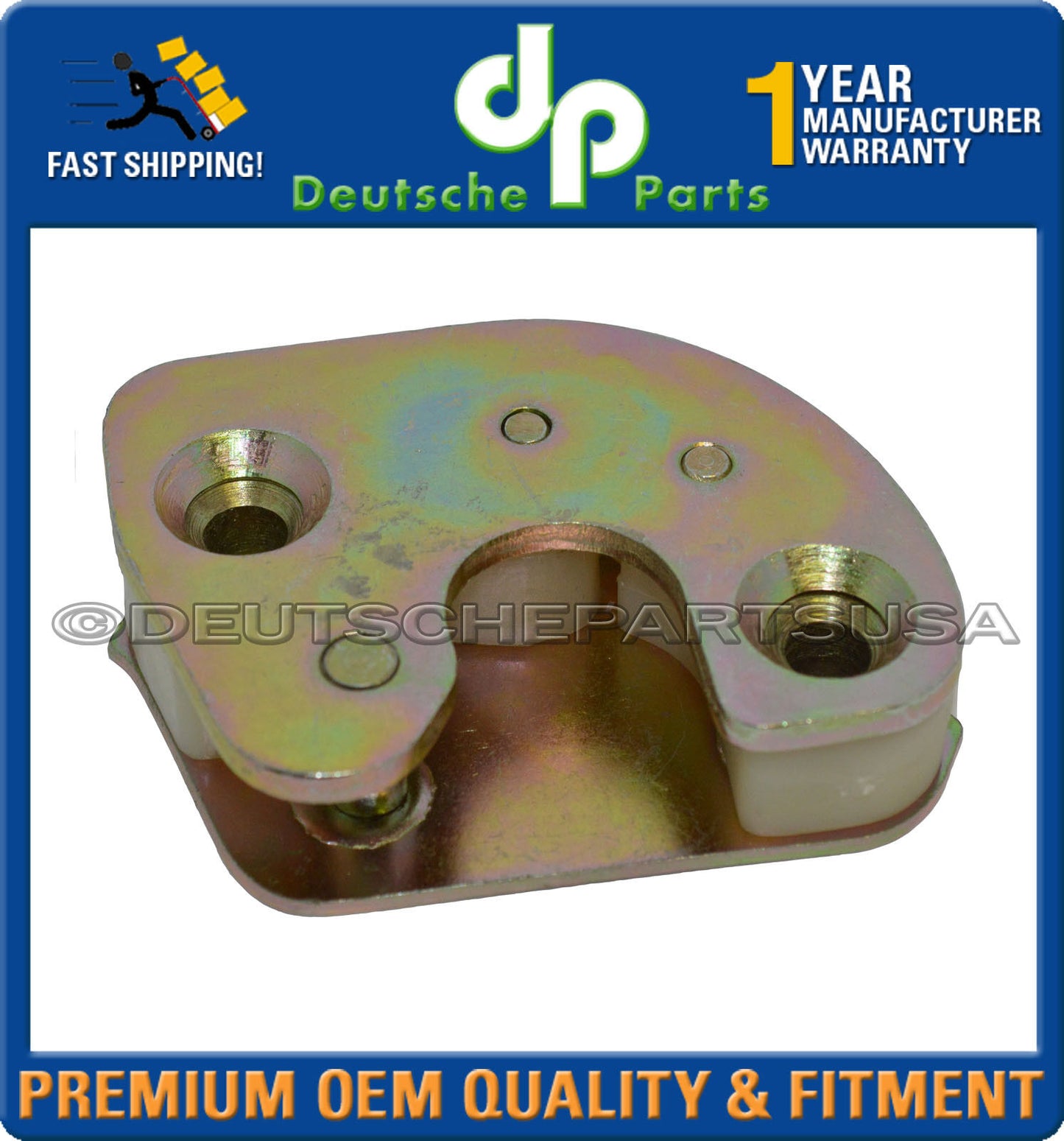 PORSCHE 911  930 DOOR STRIKER STRIKE PLATE PLATES 68-98 LEFT + RIGHT GOLD SET