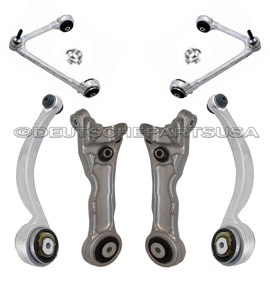 UPPER + LOWER CONTROL ARMS BALL JOINTS BUSHING for JAGUAR XJ8 XJR SUSPENSION KIT