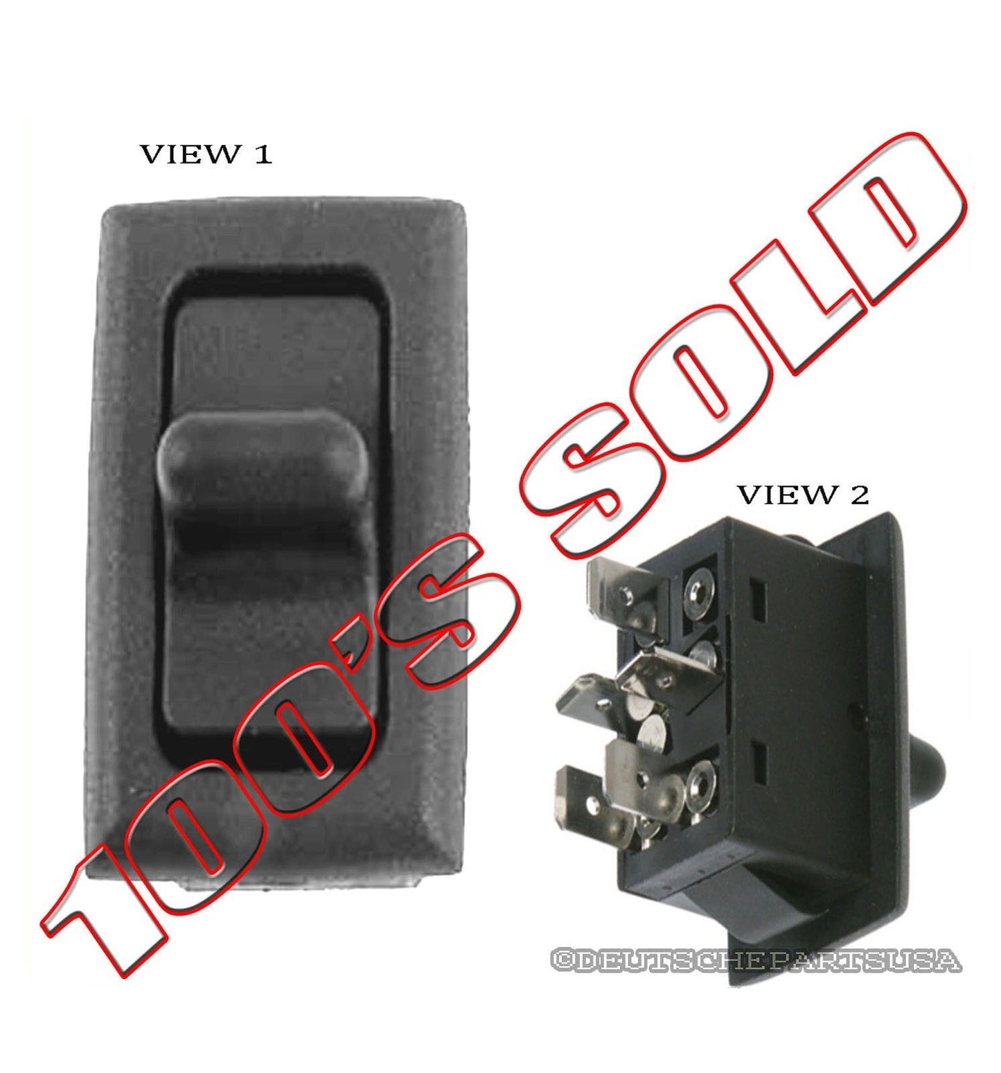 PORSCHE 911 930 912 CARRERA 2 POWER WINDOW DOOR SWITCH 91161362103