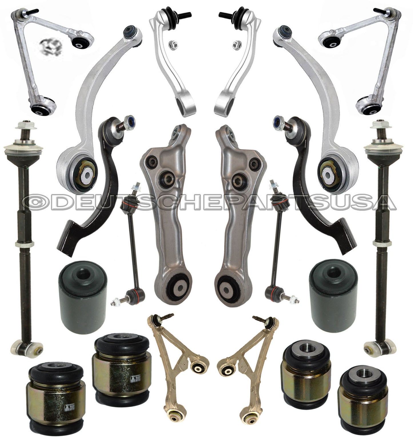 UPPER + LOWER FRONT + REAR CONTROL ARMS BALL JOINTS Tie Rods for JAGUAR S TYPE