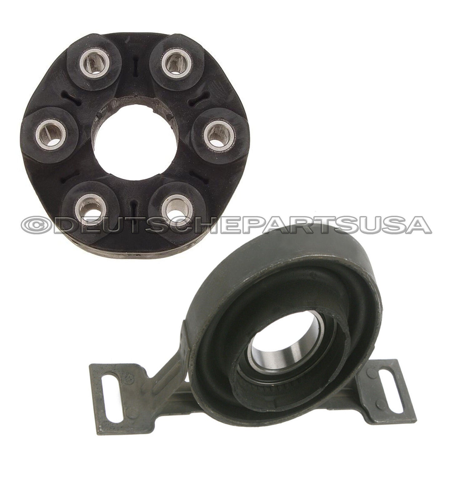 Drive Shaft Flex Disc Joint Guibo + Center Support Bearing for BMW E39 535i 98
