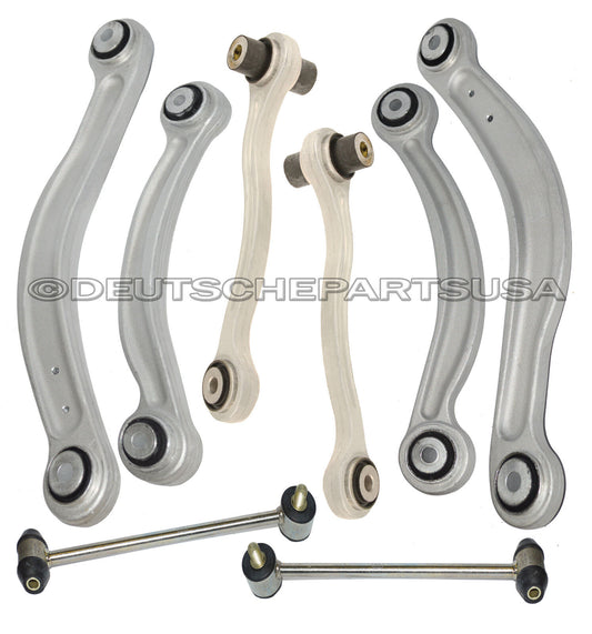 Mercedes W204 W212 REAR CONTROL ARM ARMS BALL JOINTS TIE RODS SUSPENSION KIT 8Pc