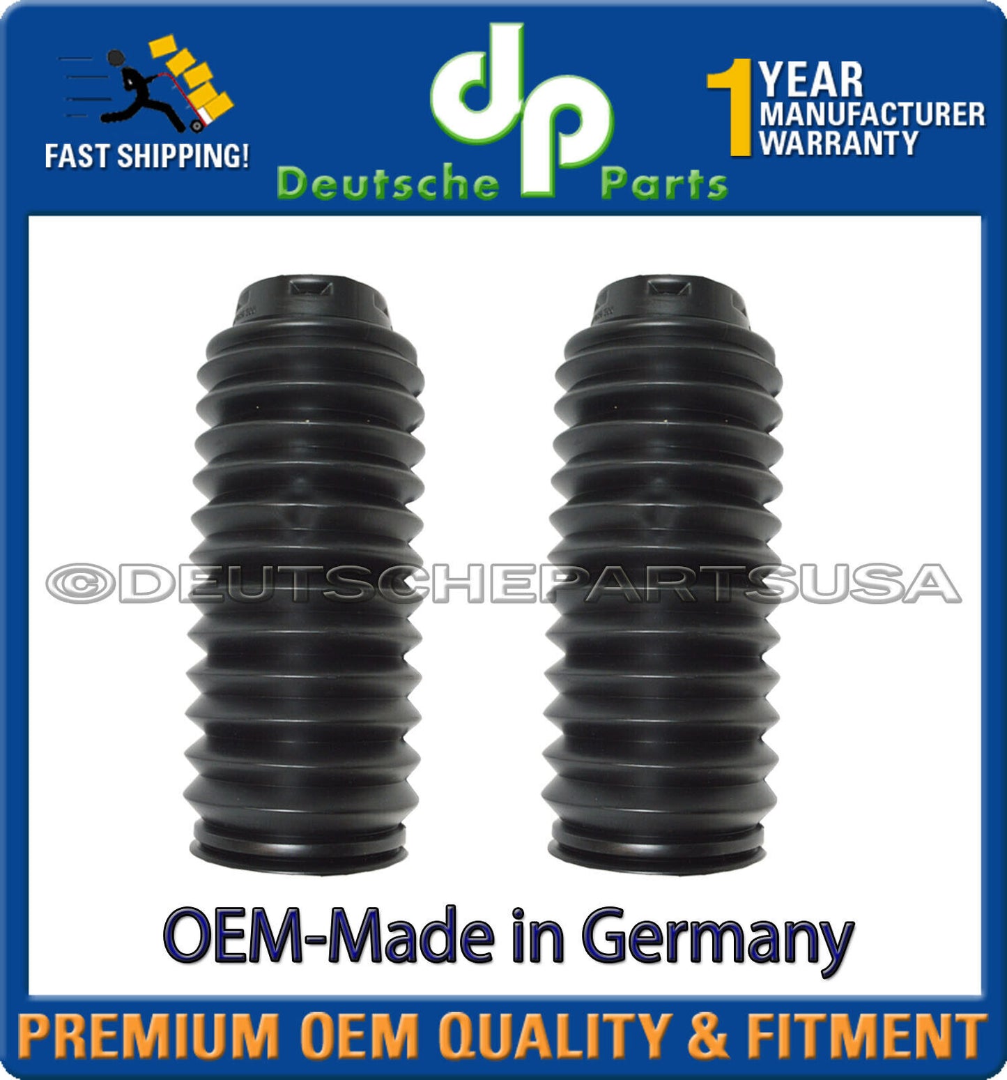 For BMW E65 745i Front Strut Shock Bump Stop Boots 31331138814 31331096309 SET 4