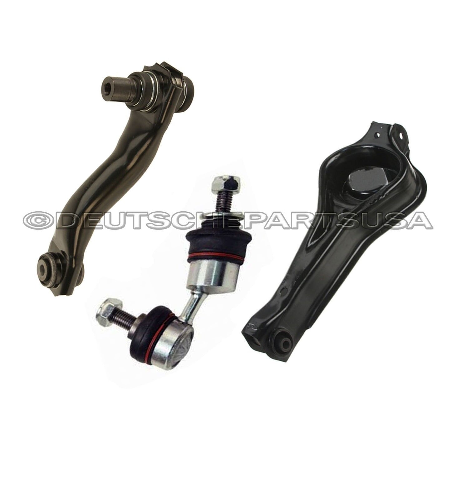 Jaguar X-Type Rear Upper + Lower Control Arm Bushing + Sway Bar Link Kit 3 LEFT
