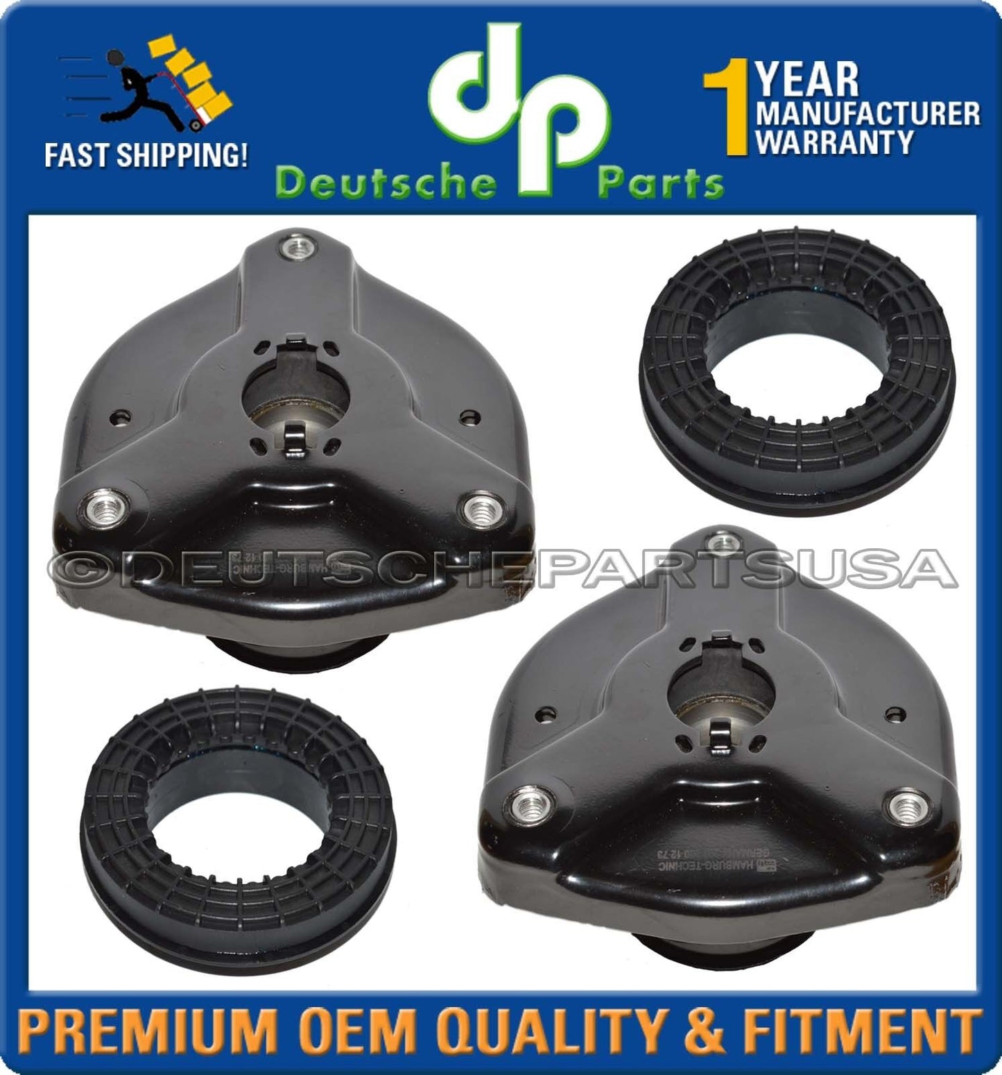 Mercedes w204 w211 Front UPPER Suspension Strut Mount Bearing  2043201173 Set 4