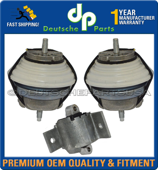Jaguar XF XJ 09-13 Engine Motor Mount Trans Mount Mounts L+R C2P17845 Set of 3