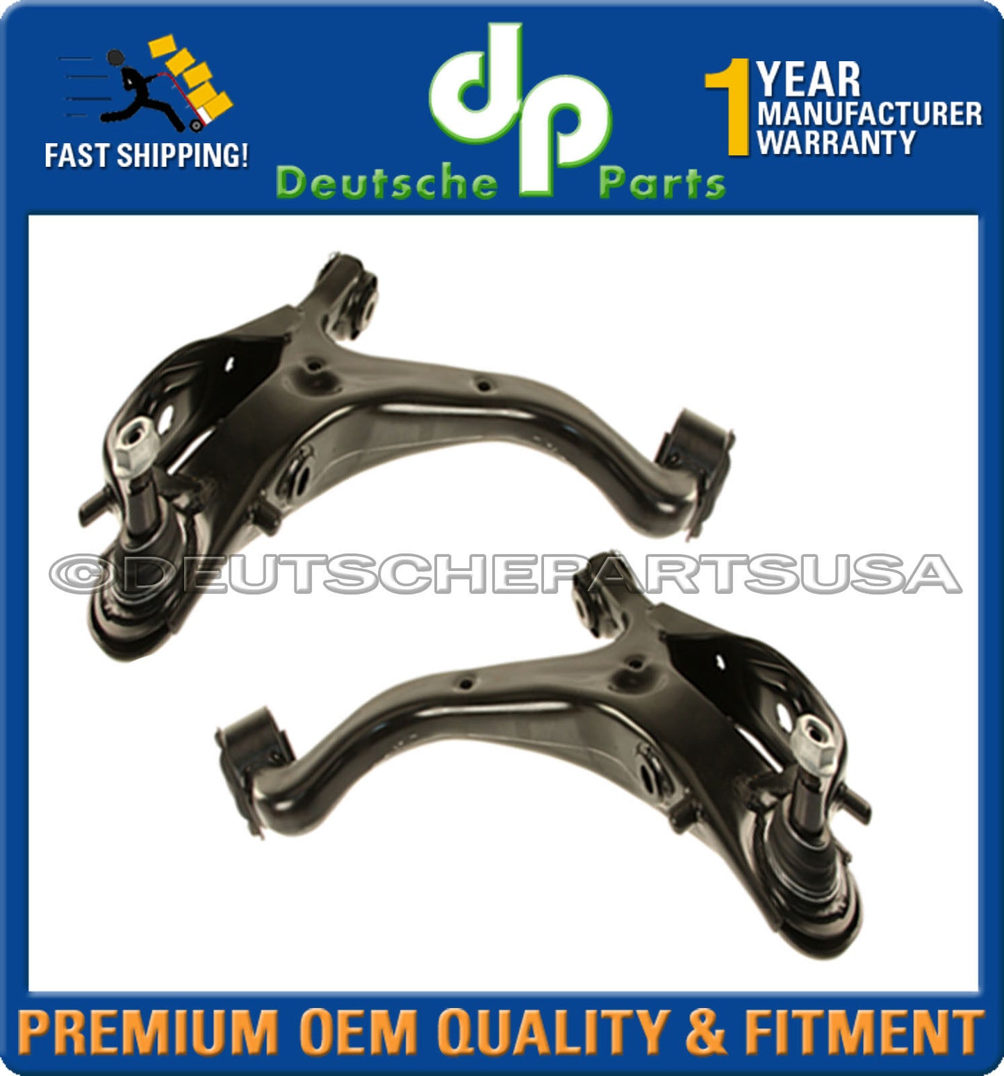 For Land Rover LR4 Front Left & Right Lower & Upper Suspension Control Arm Kit 4