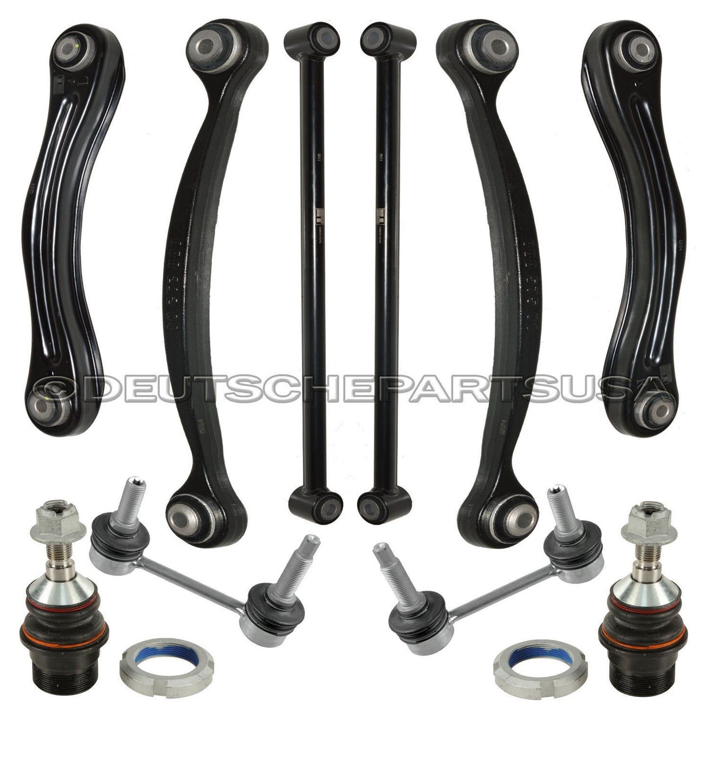 Mercedes W164 W251 Rear Tie Rod Control Arm Arms Ball Joint Strut Suspension Kit