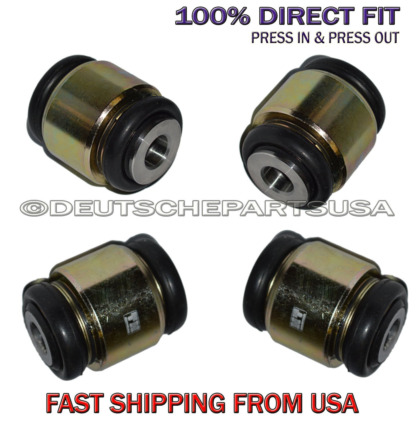 JAGUAR S TYPE Rear Lower Control Arm Fluid Hydrabushes BUSHING Bushings SET 4