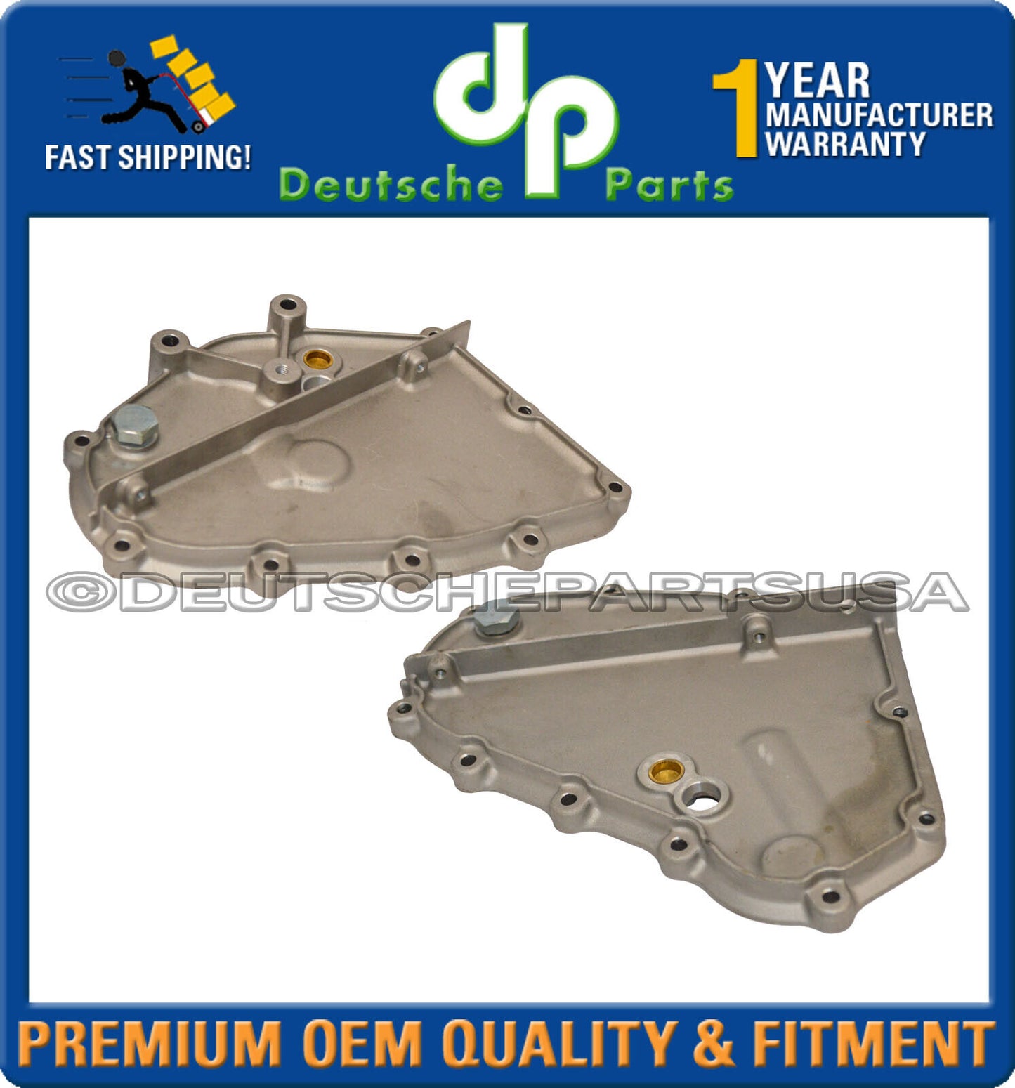 Porsche 911 930 Timing Chain Cover Housing L+R 93010506308 93010506410 Set 2