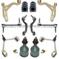 JAGUAR S TYPE Front Control Arm Arms Ball Joints Tie Rod Rods SUSPENSION KIT 12