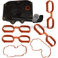 PCV Crankcase Oil Separator Vent Valve Ventilation System Gasket Gaskets Set 8
