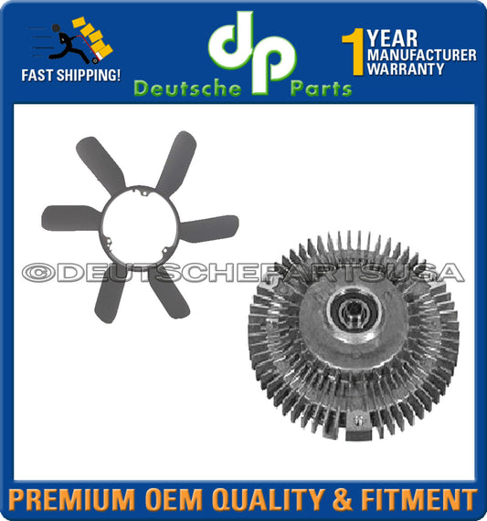 RADIATOR FAN CLUTCH + FAN BLADE for Mercedes W140 W129 W210 SL E S CLASS SET 2