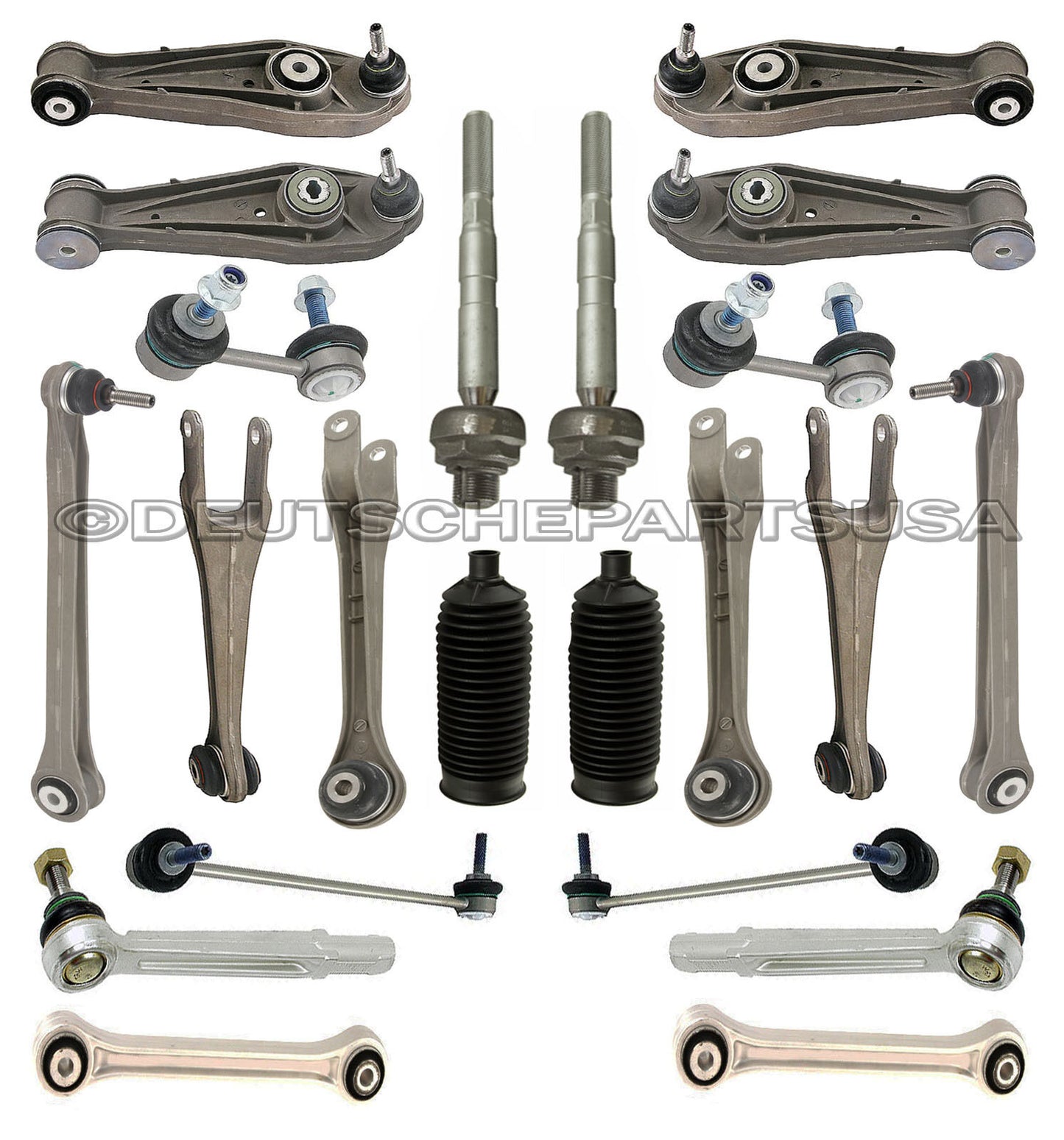 PORSCHE 997 C4 4S TURBO FRONT+ REAR Control ARMS Ball Joints SUSPENSION KIT 22