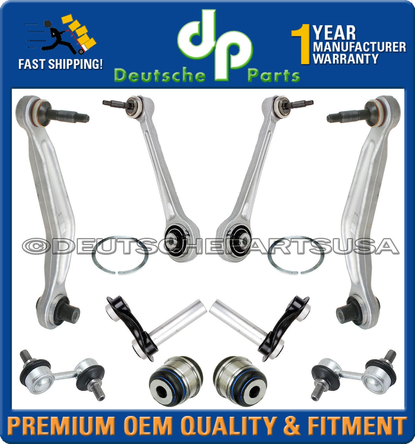 Rear Axle Control Arms Ball Joint Anti Roll Sway Bar Link Guide Rod for BMW E39
