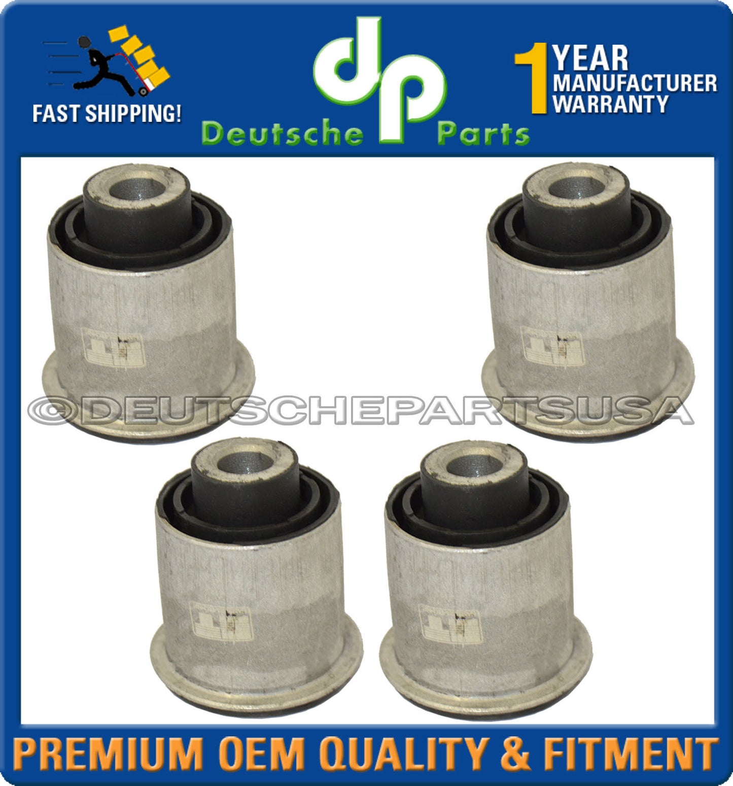 Mercedes W164 W251 GL ML R Class Rear Lower Control Arm Bushing 1643520165 Set 4