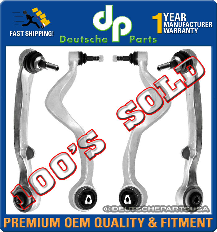 FRONT CONTROL THRUST ARM ARMS BALL JOINT JOINTS LEFT RIGHT SET 4 for BMW E63 E64