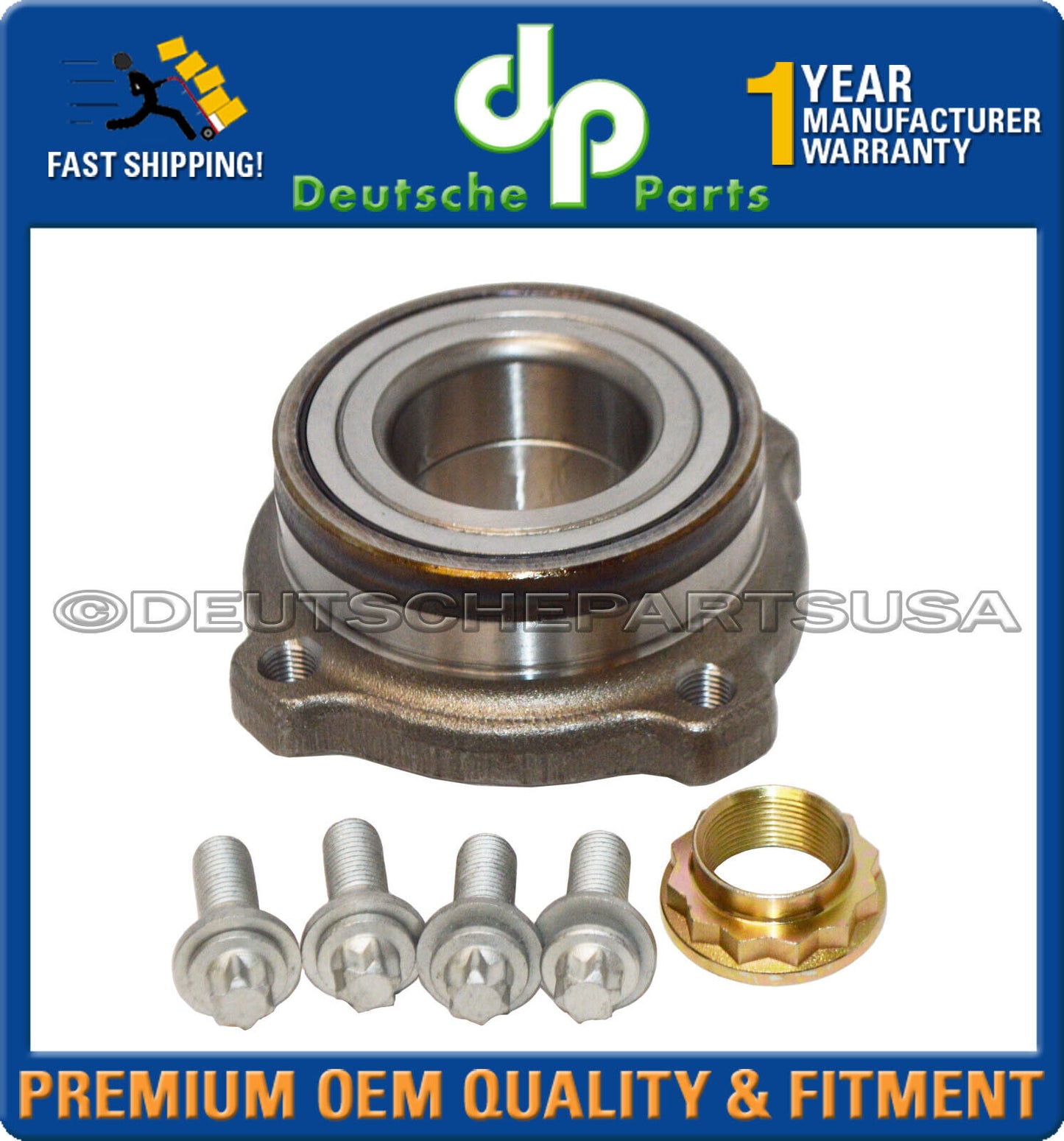 BMW E70 E71 x5 x6 Rear Wheel Bearing Kit Bolt Axle Nut 33 41 6 795 961