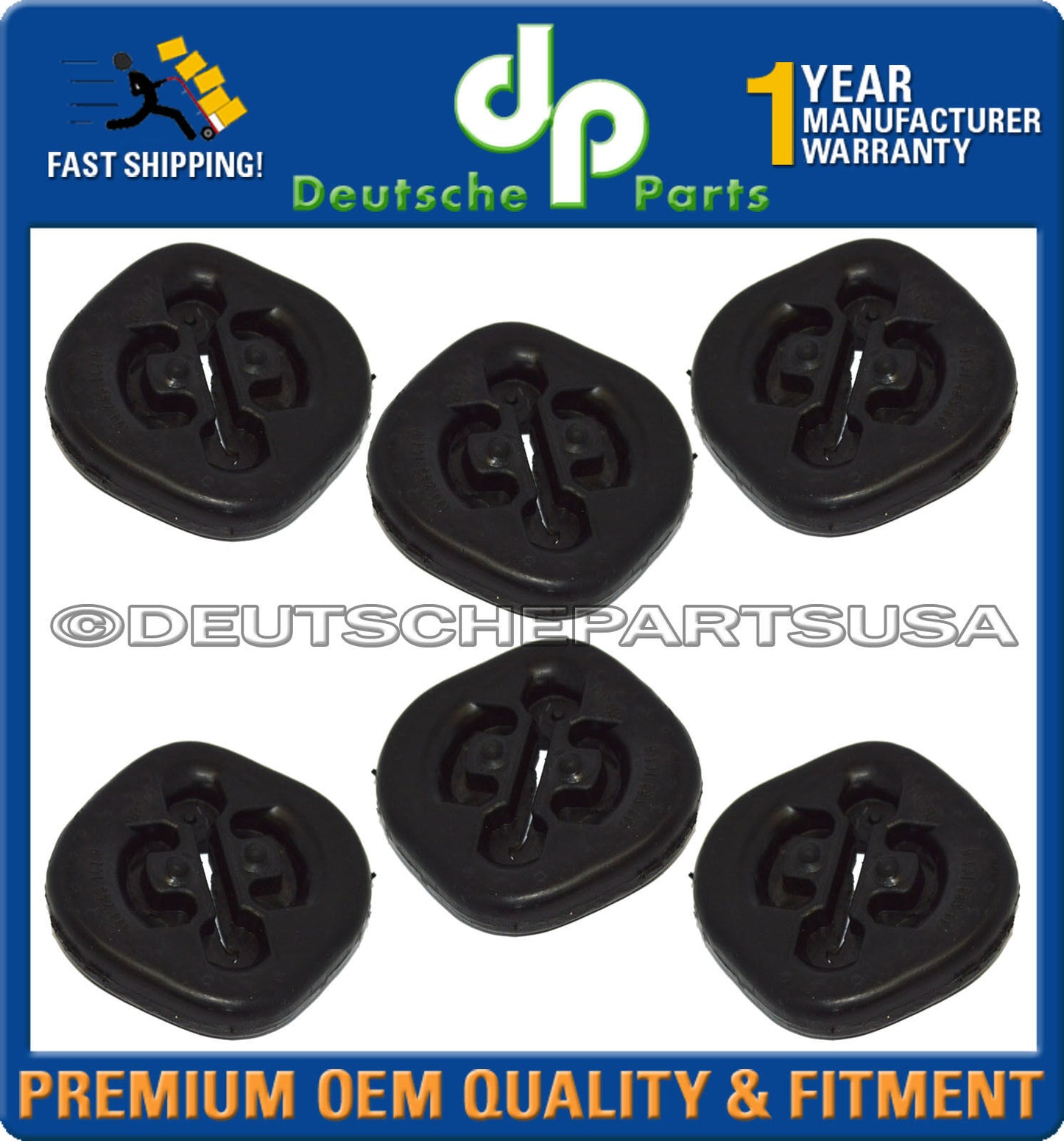 VW Cabrio Jetta Passat Scirocco Chain Reinforced Exhaust Hanger 171253147G x 50