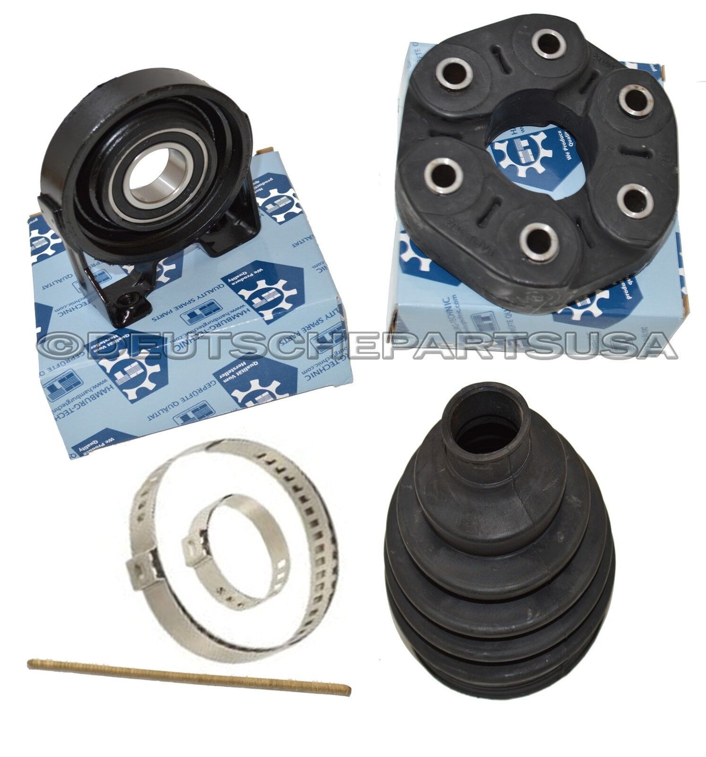 VW TOUAREG 3.5 TDI DRIVESHAFT CENTER SUPPORT BEARING FLEX DISC KT 06 07 08 09 10