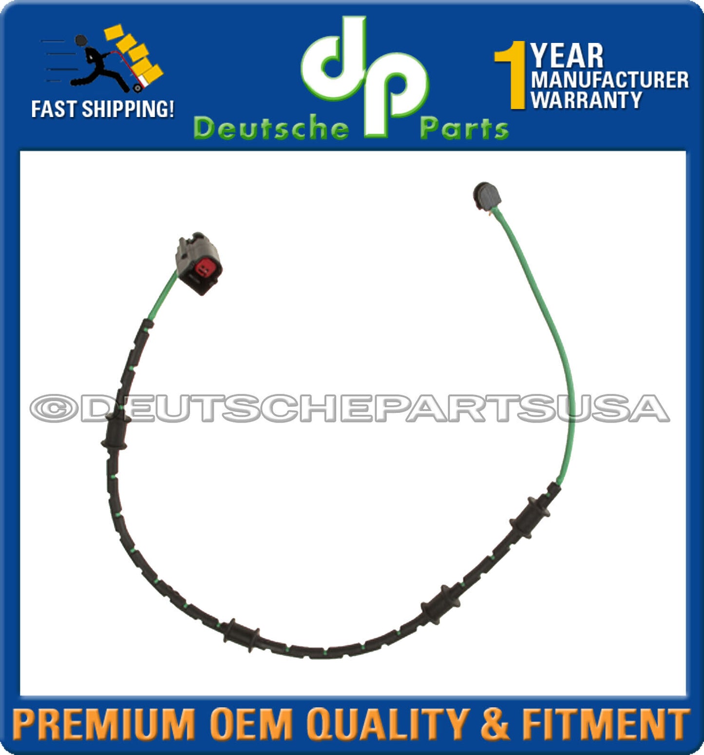 Front + Rear Disc Brake Pad Wear Sensor For Jaguar XF 2.0 C2Z 16061 C2D 2976 Set