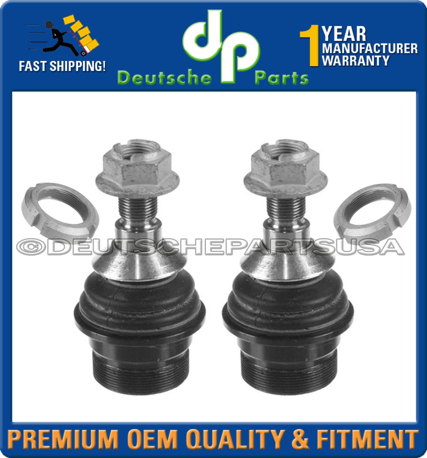 Mercedes W164 W251 ML R GL Lower Control Arm Ball Joint Joints 1643300935 Set 2