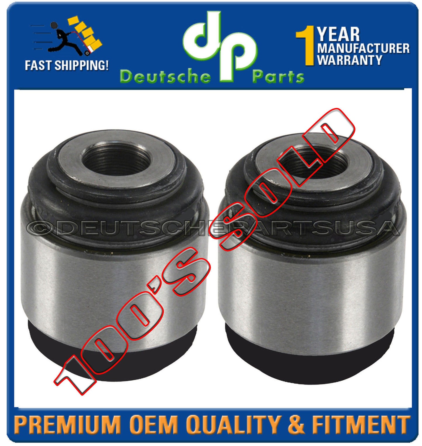 JAGUAR XJR XJ8 XK8 XJ12 XJ6 VANDEN PLAS LOWER REAR SHOCK BUSHING BUSHINGS