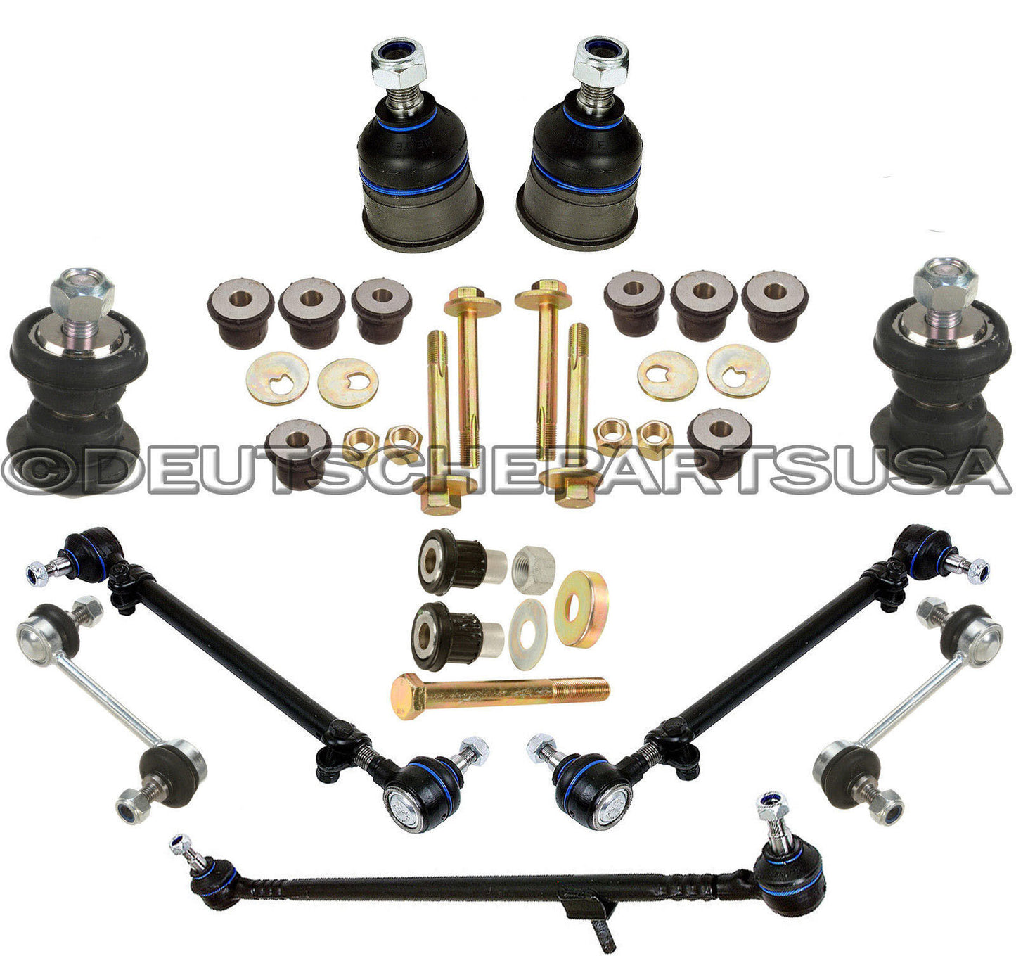 MERCEDES W115 230 250 220 280 SWAY BAR DRAG LINK TIE ROD BALL JOINT BUSHING KIT