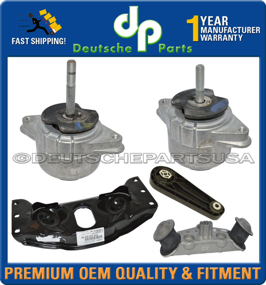 Porsche Panamera Engine Motor Mount Torque Damper Trans Mount Carrier Set of 5