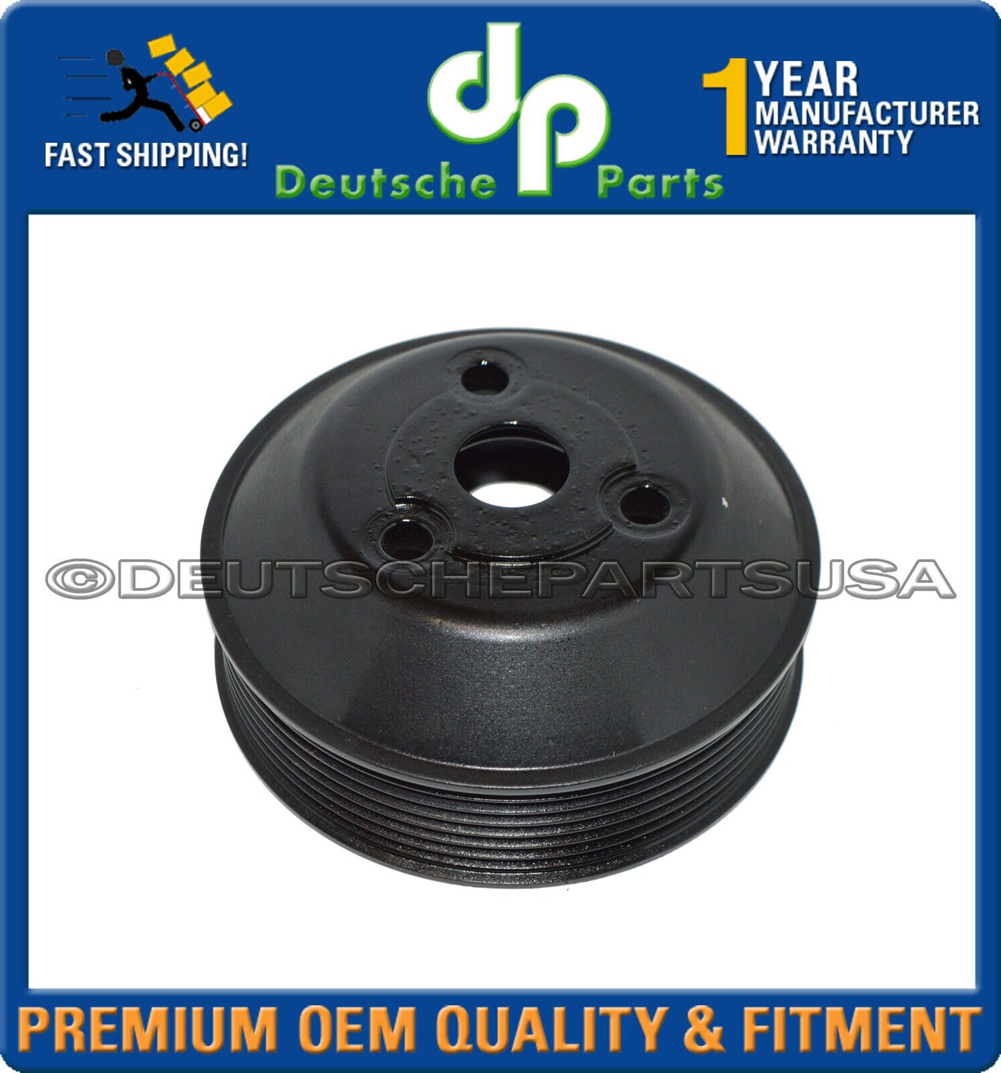 Porsche Cayenne Panamera Engine Water Pump Pulley-Heavy Duty Aluminum Upgrade