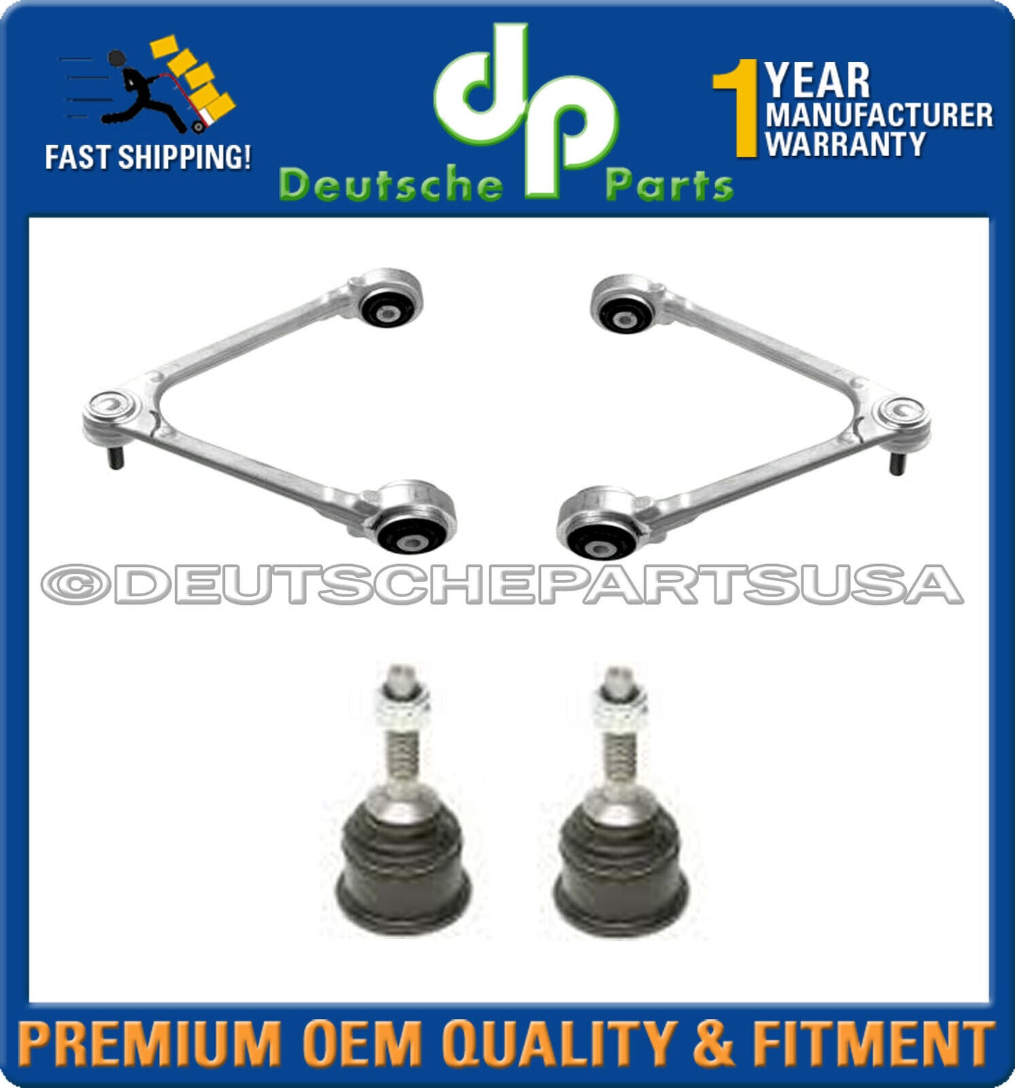 LINCOLN LS UPPER + LOWER CONTROL ARMS BALL JOINT JOINTS BUSHING BUSHINGS KIT 4
