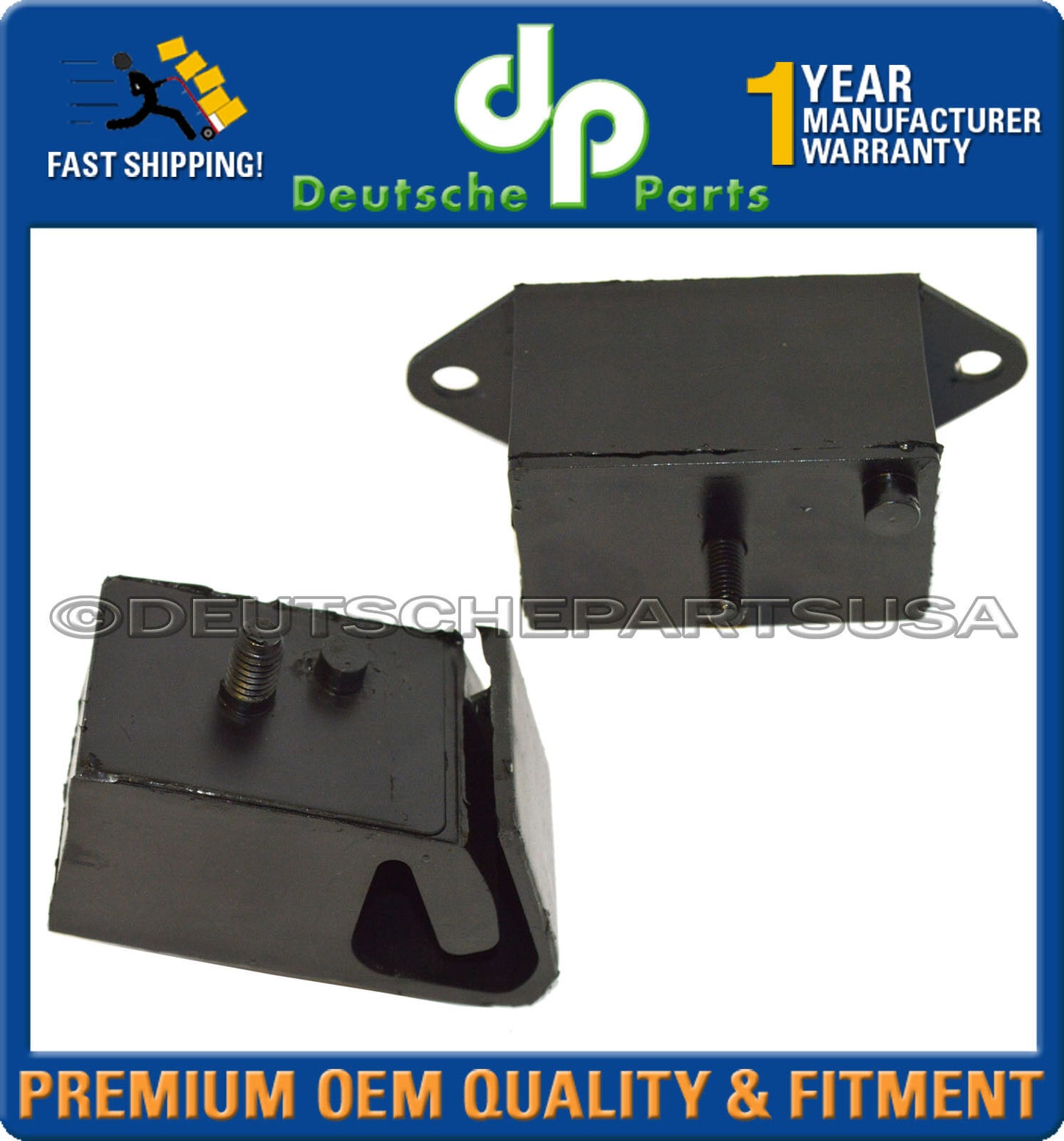 BMW E10 1600 1602 2002 Left + Right Engine Mount 11819057213 11811109351 Set 2