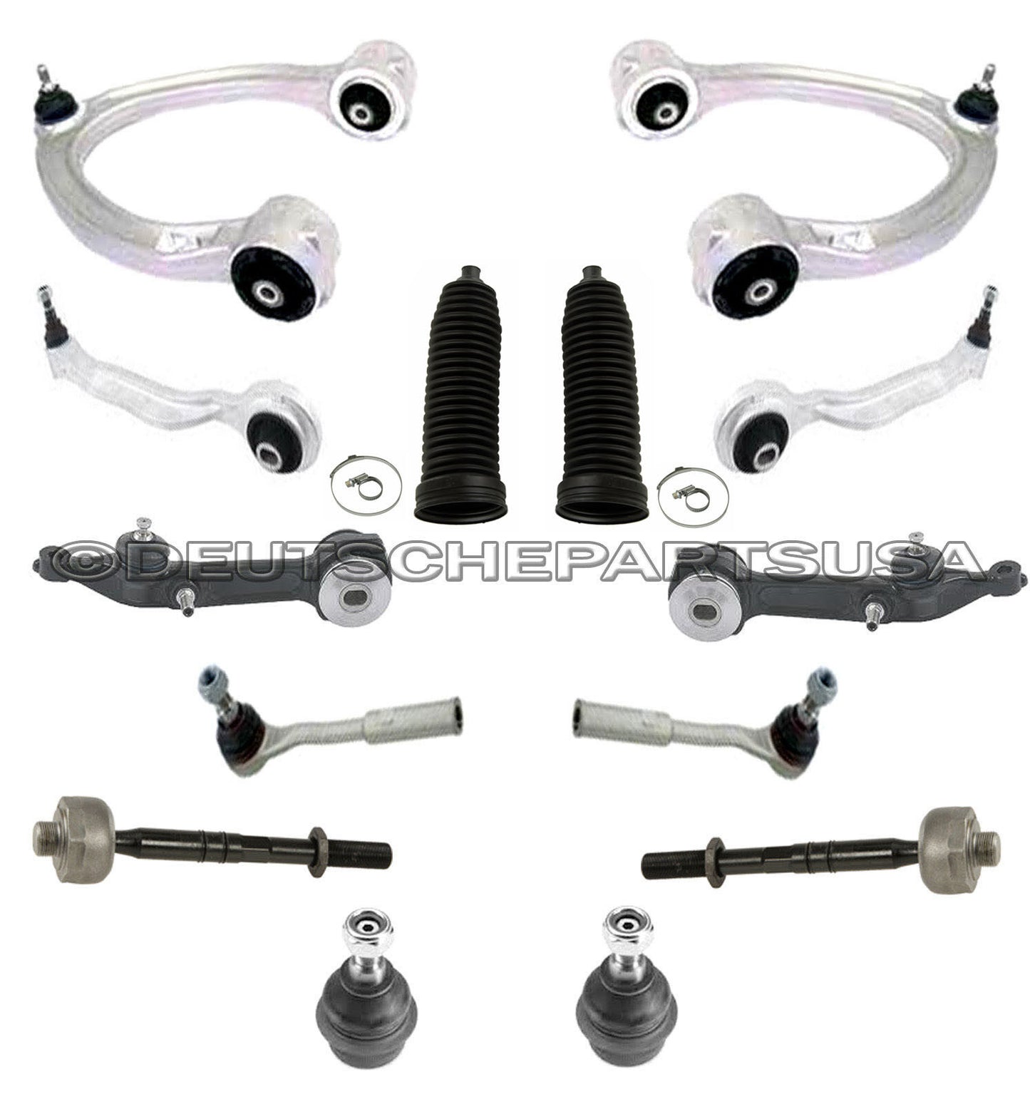 Mercedes W220 S320 Upper Lower Control Arms Ball Joints SUSPENSION Kit 99 2000