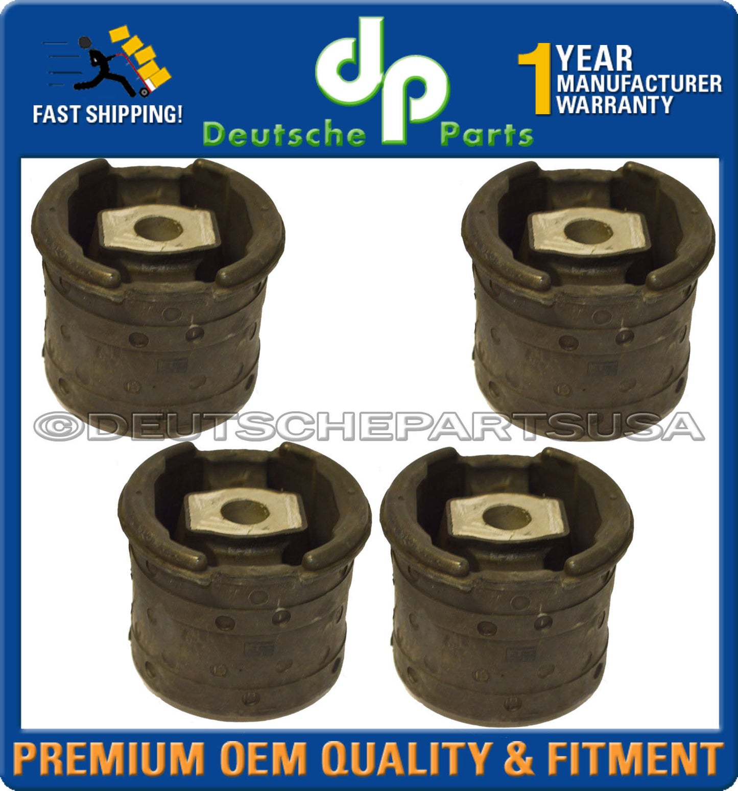 REAR Axle Beam Subframe Mounts for BMW E65 E66 745i 750i 33 31 6 770 750 Set 4