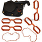 PCV Crankcase Oil Separator Vent Valve Ventilation System Gasket Gaskets Set 8