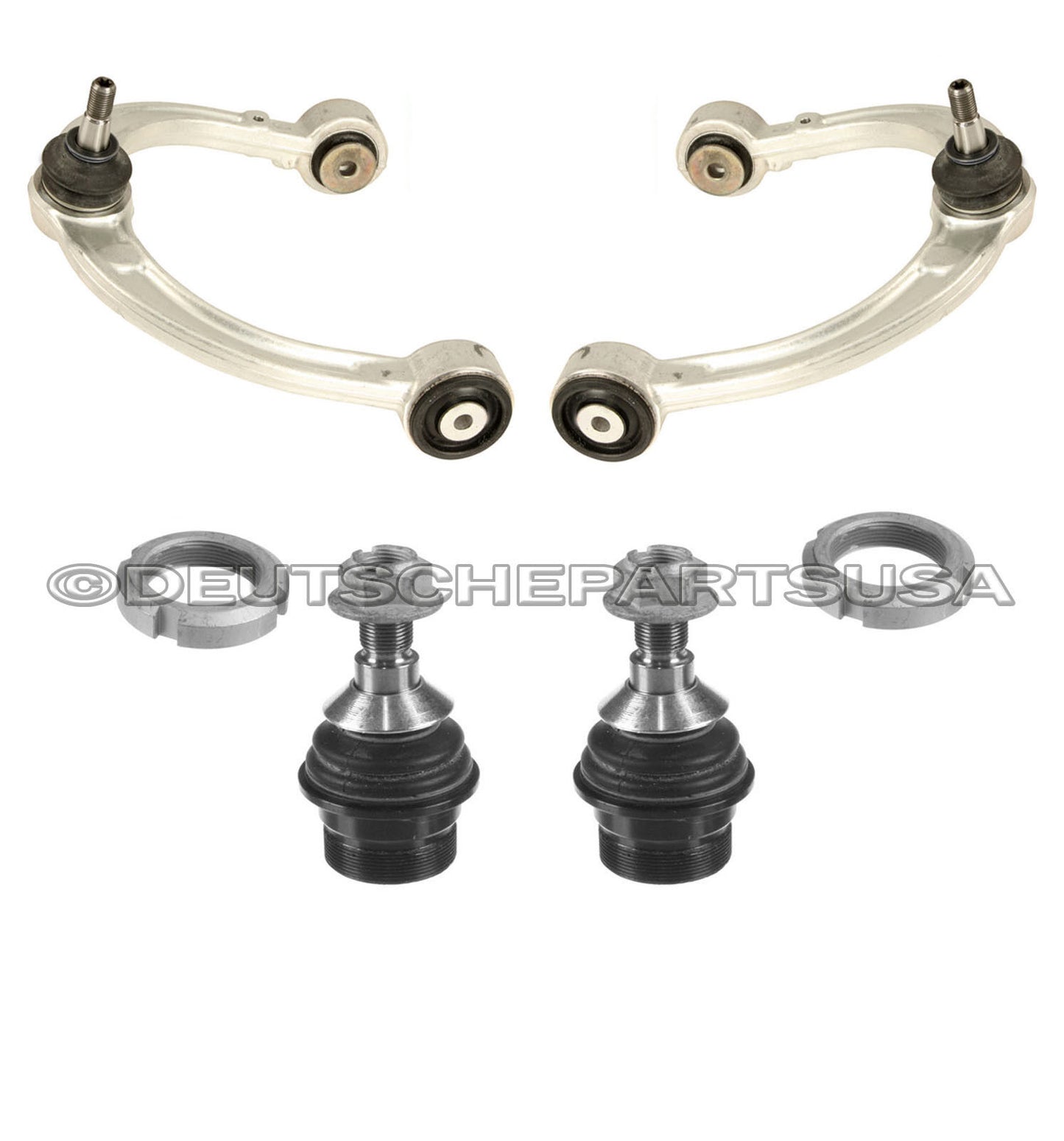 Mercedes W164 W251 FRONT UPPER CONTROL ARM ARMS + LOWER BALL JOINT JOINTS SET 4