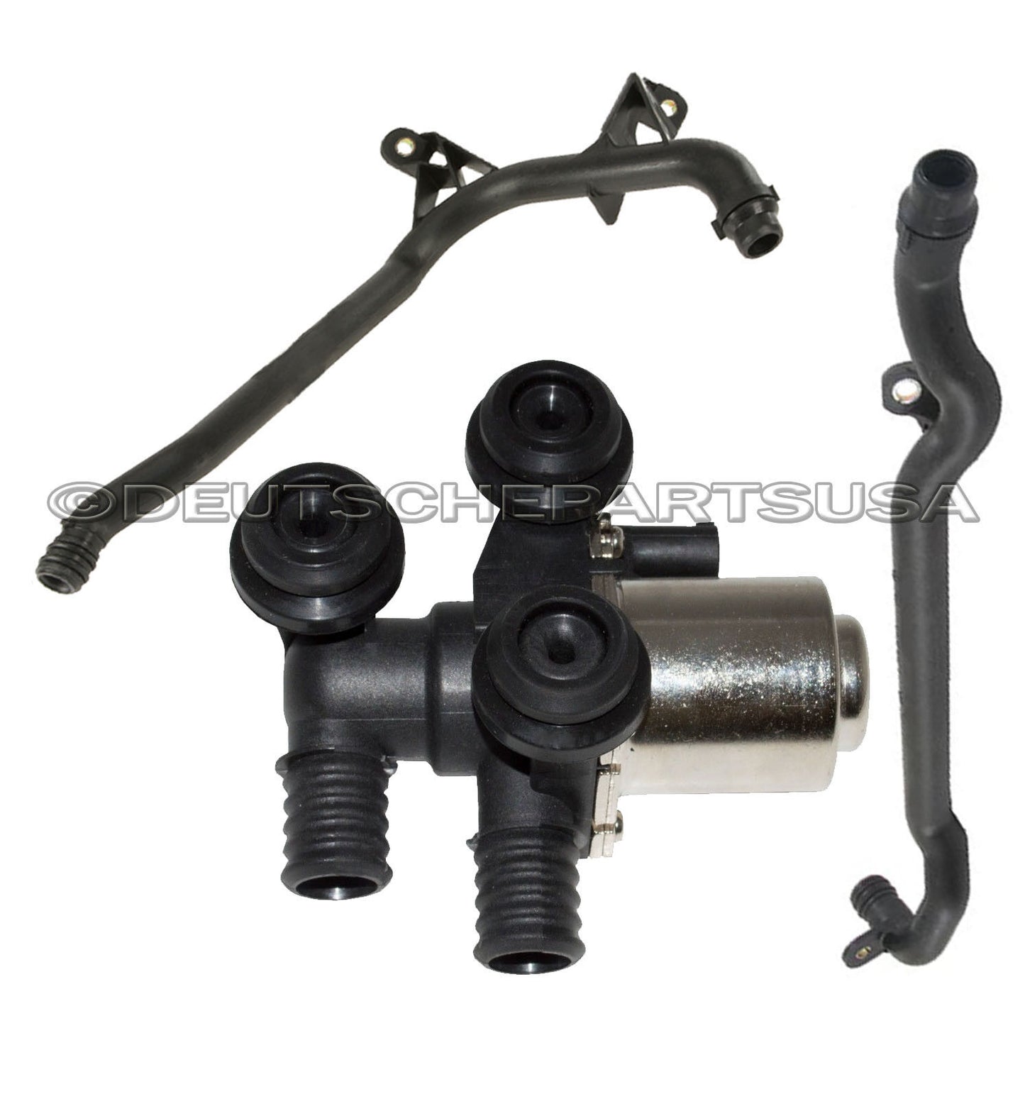HVAC HEATER CONTROL VALVE SOLENOID + WATER ENGINE INLET COOLANT PIPE E46 Xi - 3