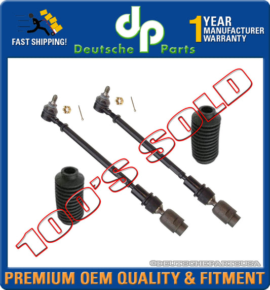 Porsche 944 924 924S Tie Rod Rods Boots Kit MANUAL STEERING 2 X 944 347 033 01 K