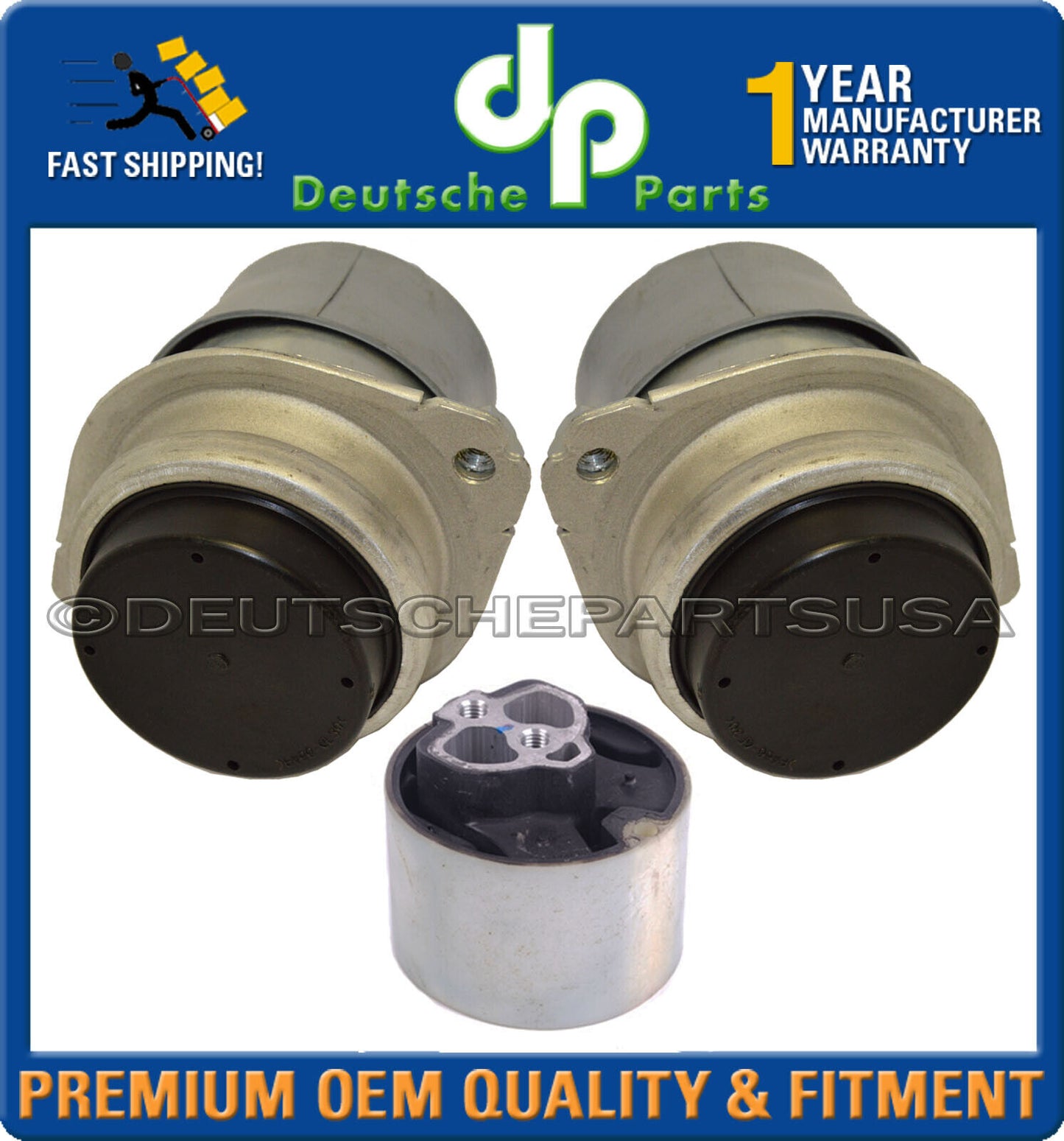 PORSCHE CAYENNE 3.0 V6 OIL FILLED HYDRAULIC Engine Motor Mount Mounts LH+RH SET